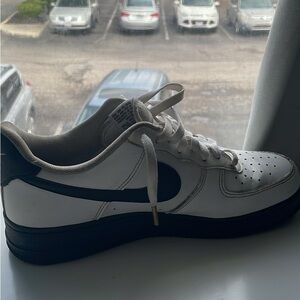 Men's White and Black Sneakers